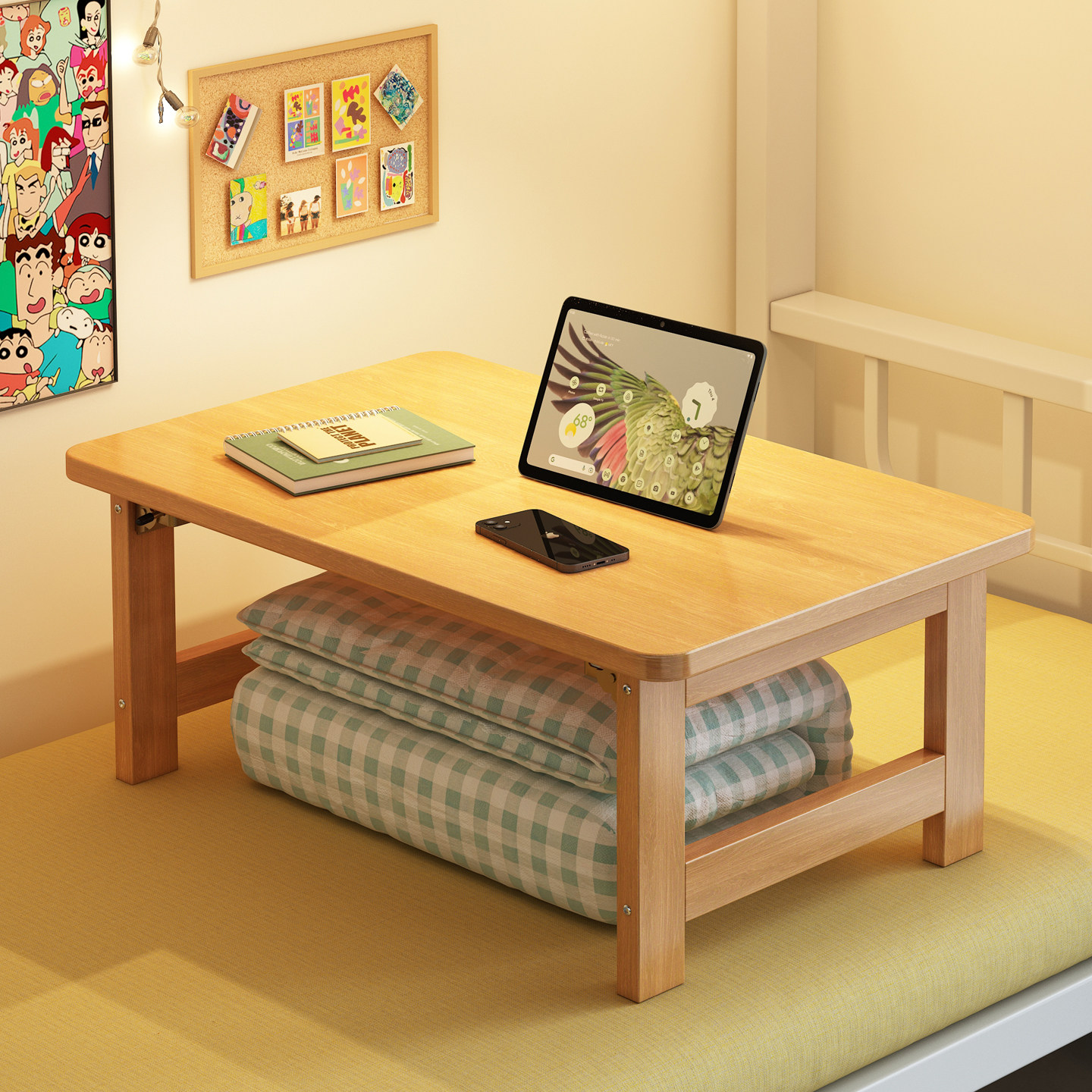 折叠小桌子宿舍书桌电脑桌床上学习桌笔记本膝上桌卧室飘窗桌炕几,住宅家具,折叠桌,淘宝优惠券,粉丝福利购,淘宝优惠卷