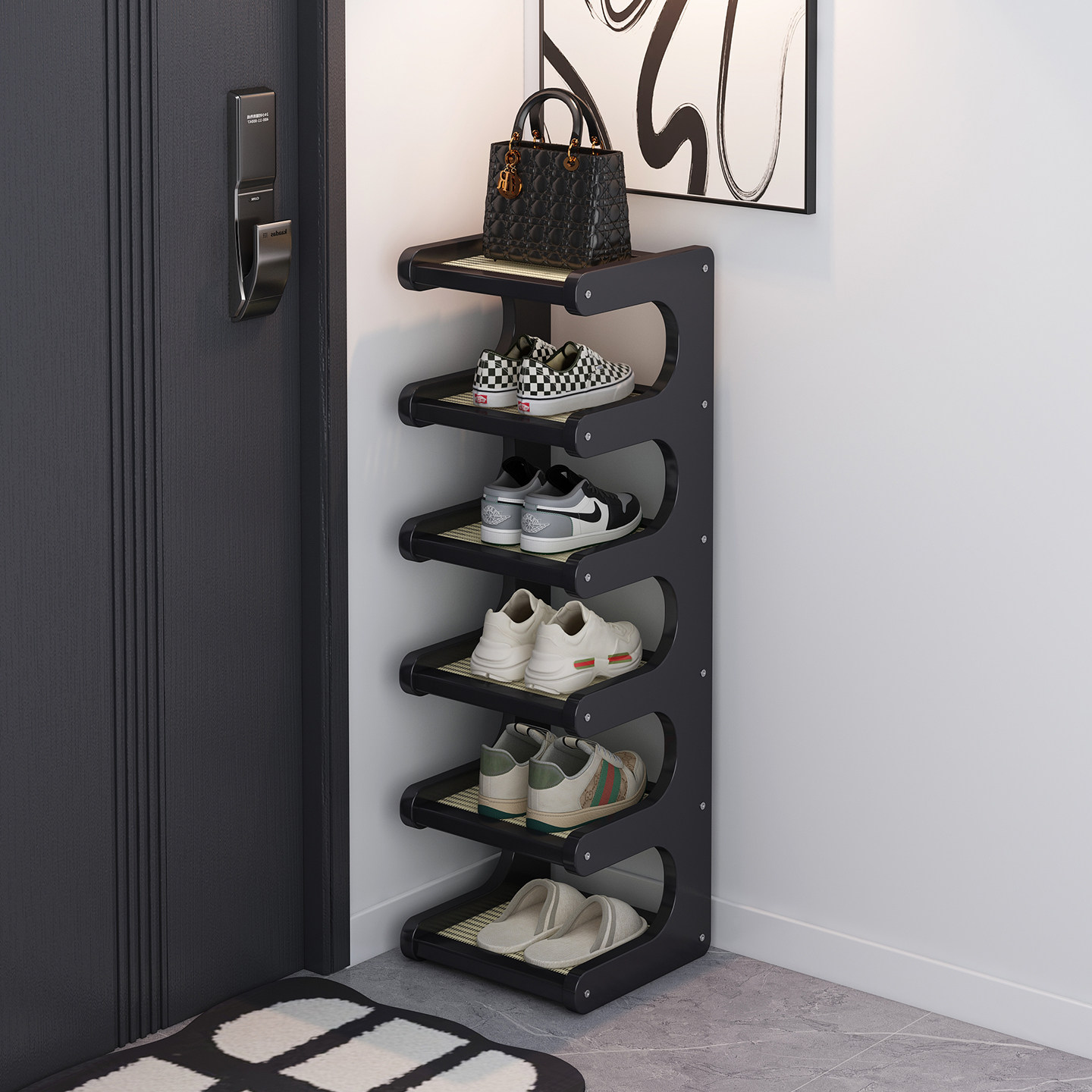 鞋架小窄门口多层家用入户门角落简易鞋柜室内不占空间鞋子收纳架