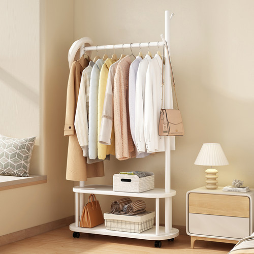 可移动实木简约不占空间衣帽架