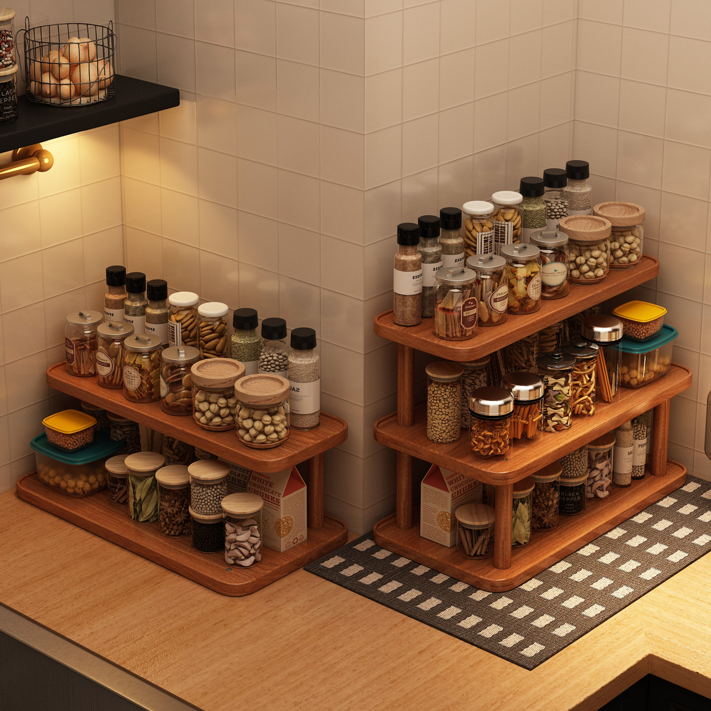 厨房台面置物架多层转角调料品放置油盐酱醋收纳架窄款储物架层架,厨房/烹饪用具,厨房置物架/置物柜/角架,淘宝优惠券,粉丝福利购,淘宝优惠卷