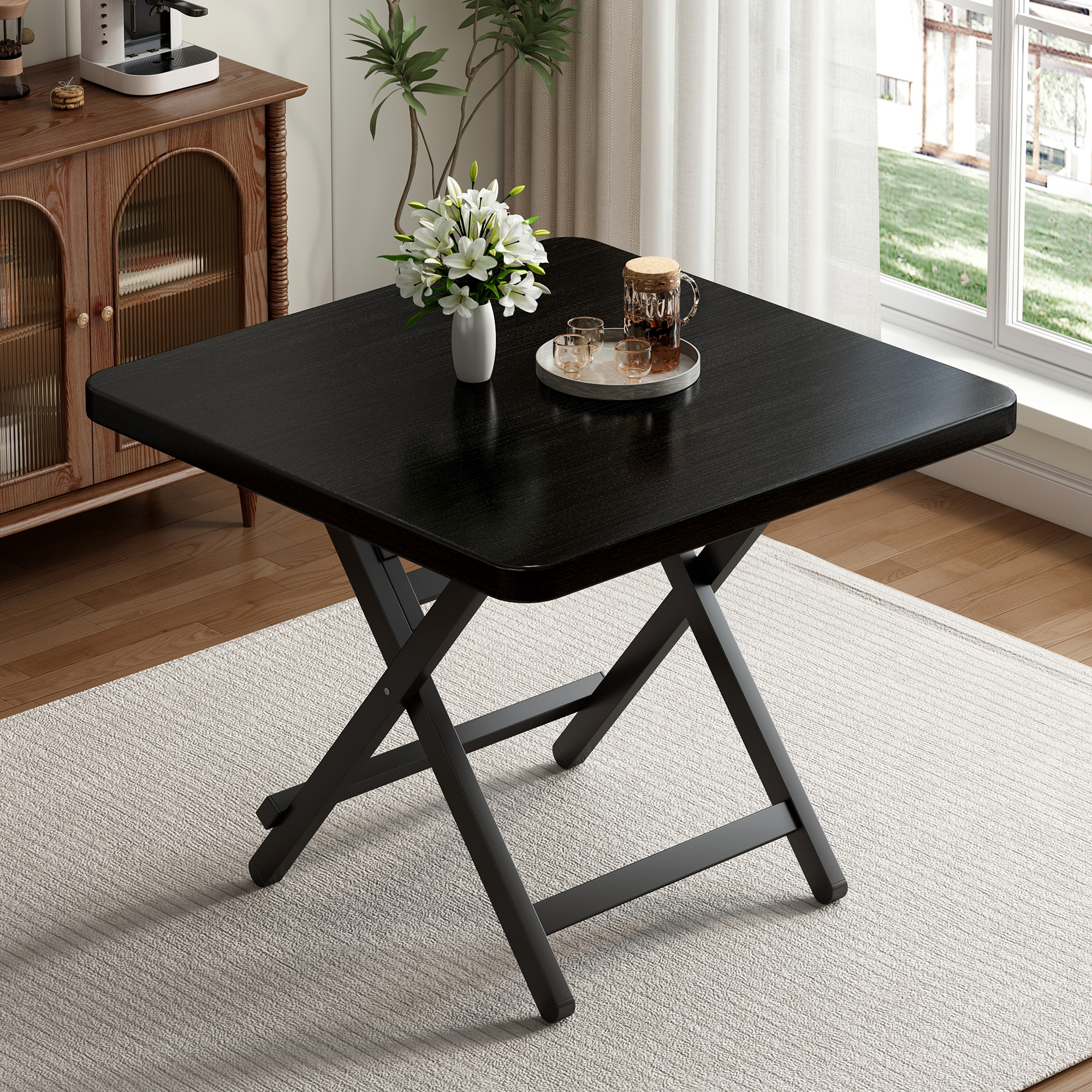 姿竹可折叠小户型餐桌