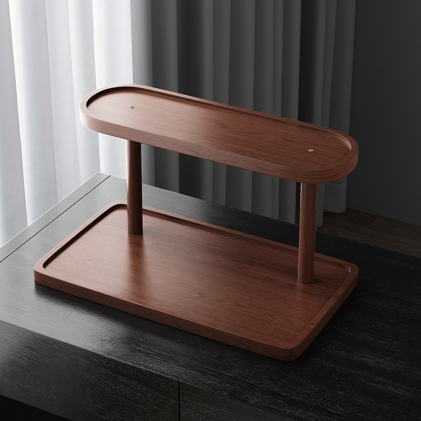 中古风杯架桌面置物收纳架