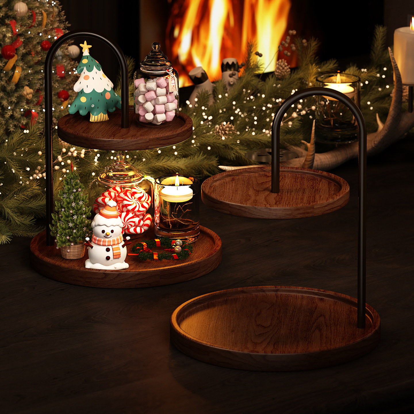 水果盘客厅茶几家用多层干果零食摆放糖果盘甜品台展示架蛋糕托盘,餐饮具,果盆/果盘/果篮,淘宝优惠券,粉丝福利购,淘宝优惠卷