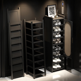 折叠鞋架小窄门口外楼道鞋柜门外走廊用多层鞋架免安装鞋子收纳架