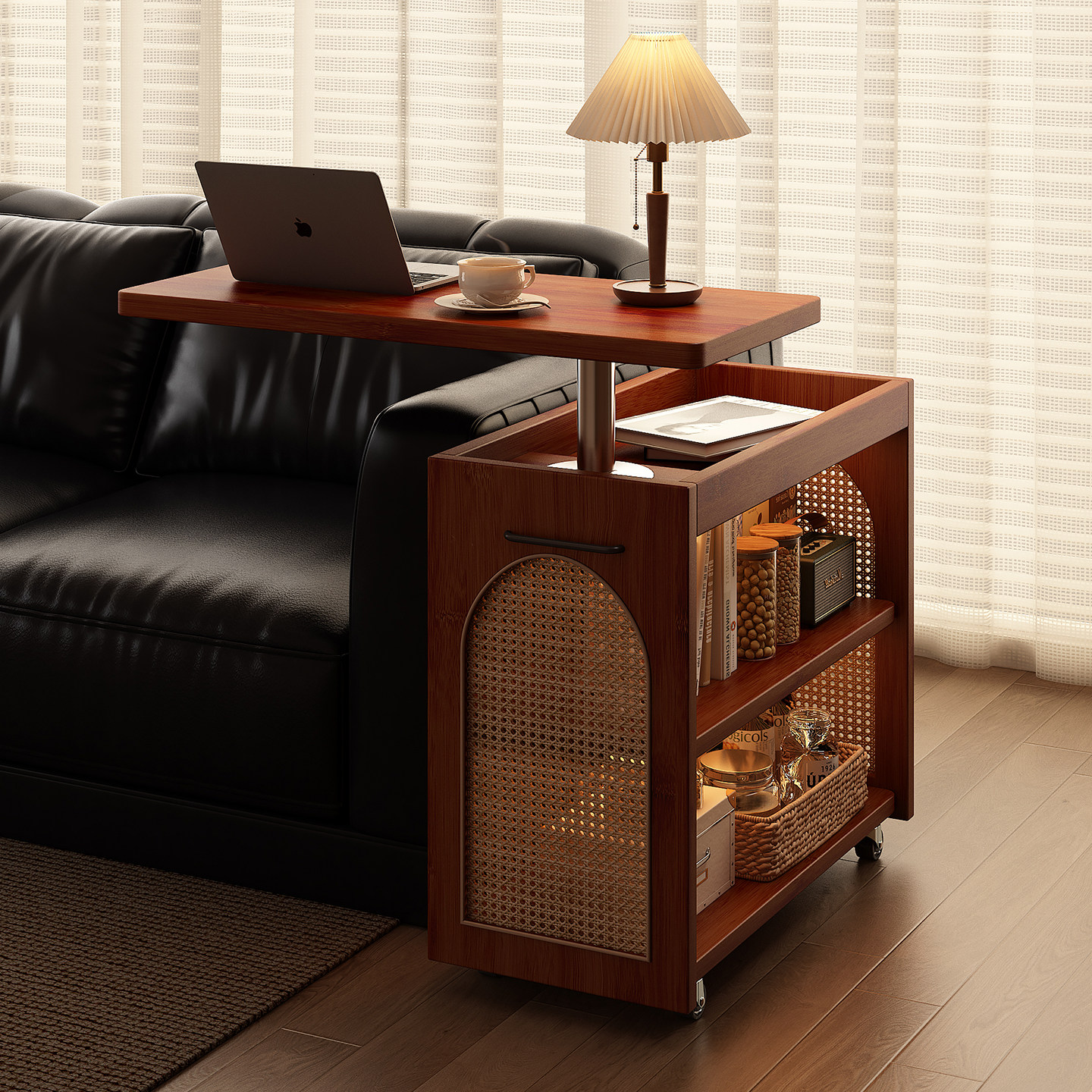 可升降移动茶几超稳不晃超强承重