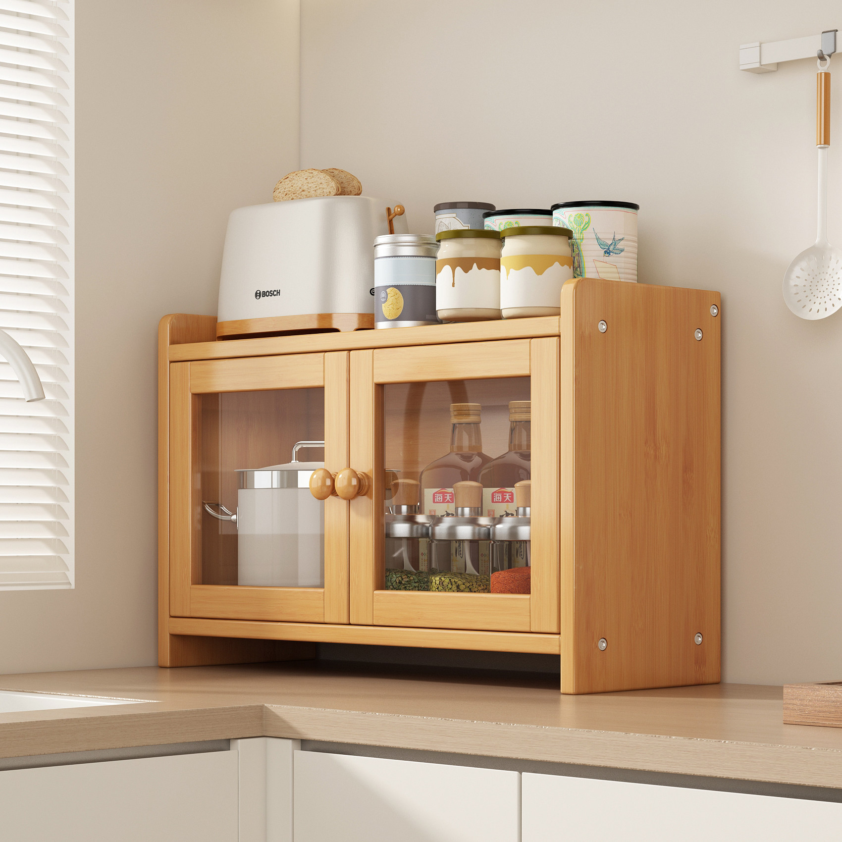 厨房多功能置物架调料架台面角落多层收纳架碗柜餐边柜茶盏茶杯架,厨房/烹饪用具,厨房置物架/置物柜/角架,淘宝优惠券,粉丝福利购,淘宝优惠卷