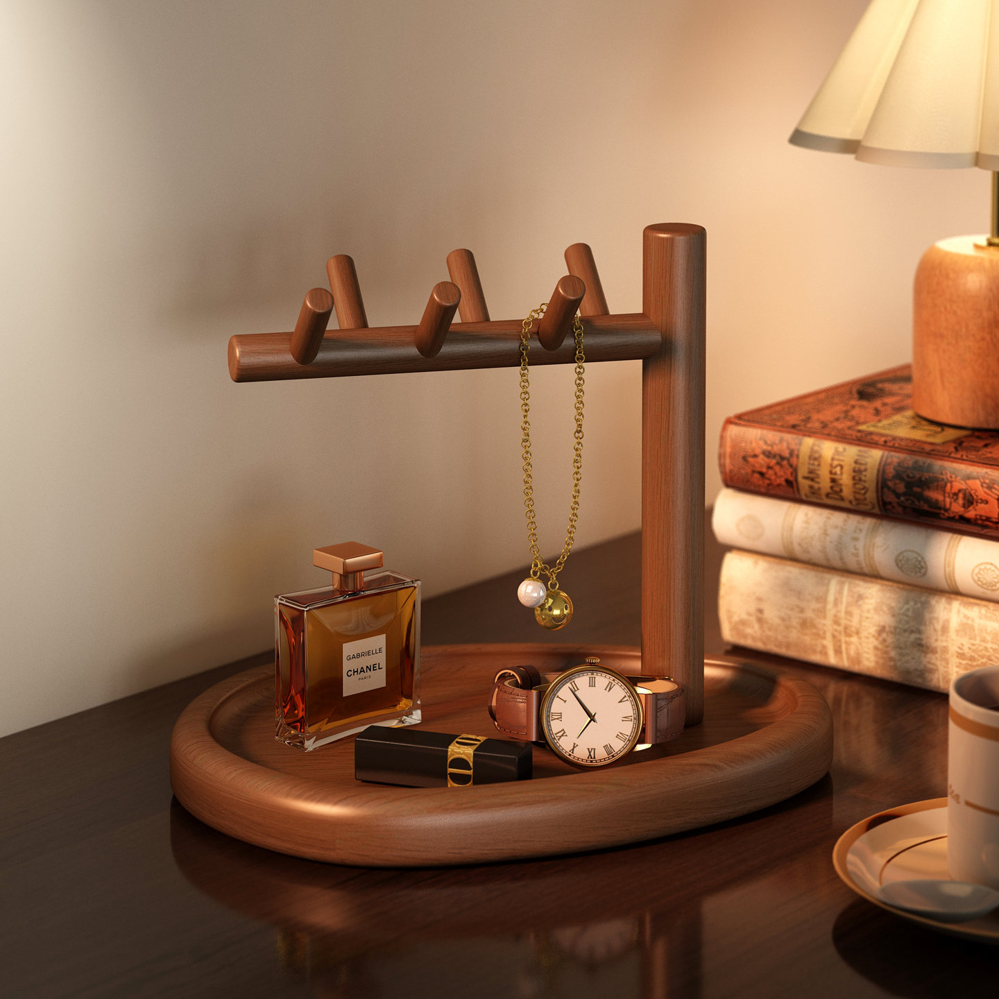 【实木】入户门玄关钥匙置物架