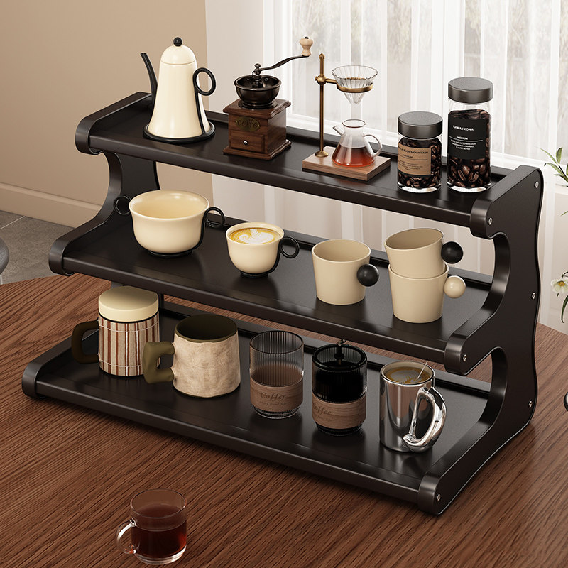 桌面置物架咖啡杯茶杯小型杯架水吧台布置杯子收纳架台面多层架子,住宅家具,搁板/置物架/家用陈列架,淘宝优惠券,粉丝福利购,淘宝优惠卷