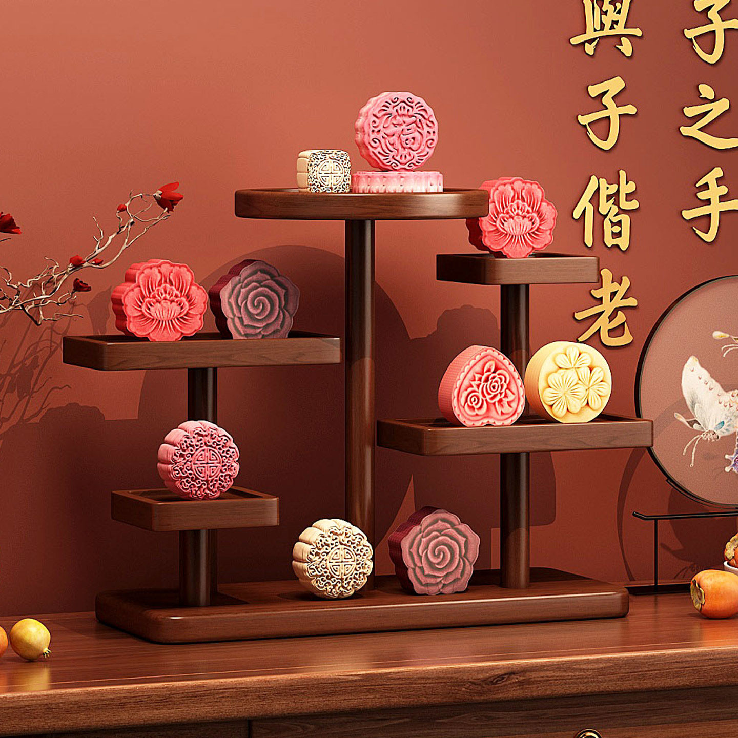 订婚摆台布置中式甜品台展示架桌面小型酒水茶点放置架多层点心架,住宅家具,多宝格/博古架,淘宝优惠券,粉丝福利购,淘宝优惠卷