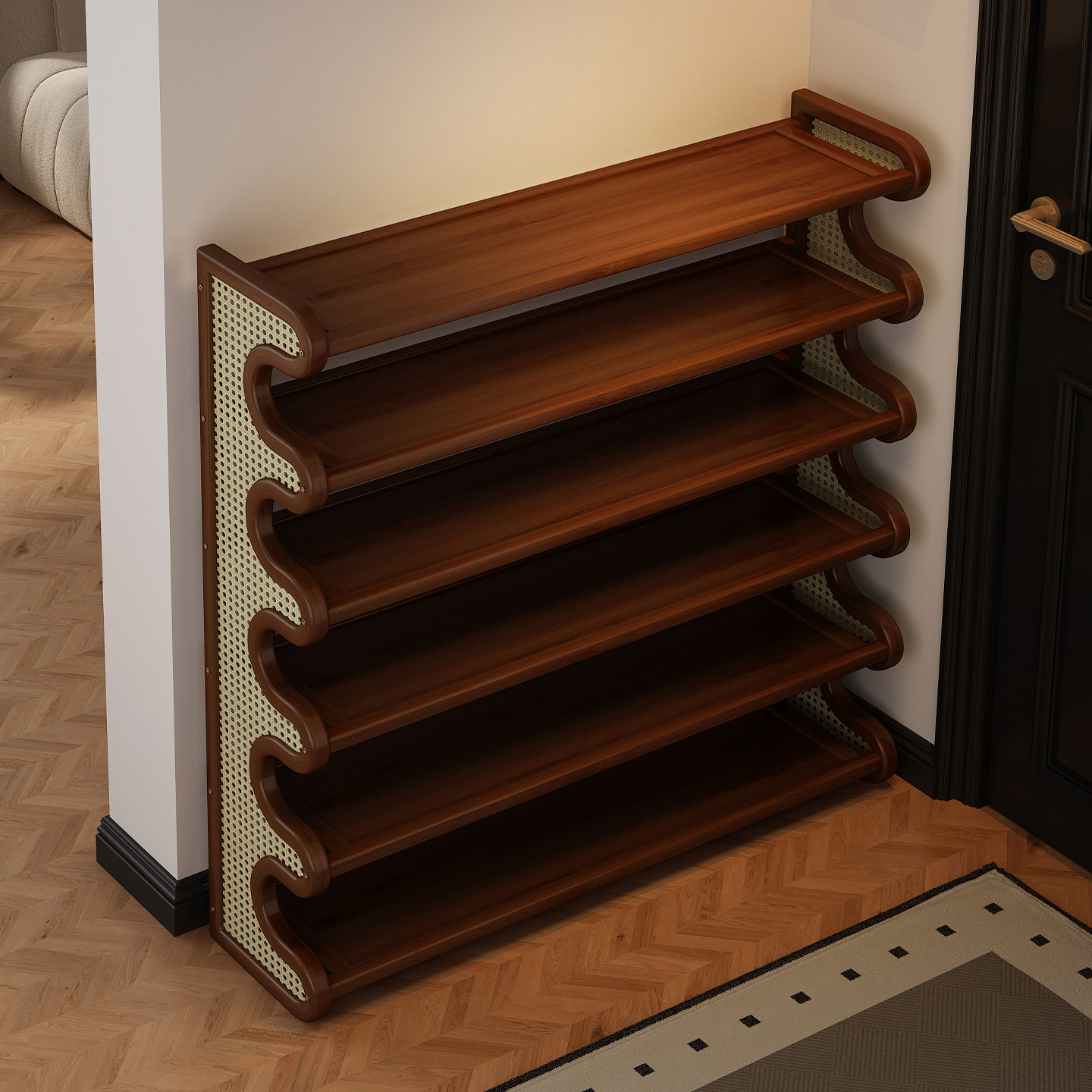 鞋架多层家用门口窄小鞋柜出租屋用入户门室内好看中古鞋子收纳架,住宅家具,鞋架,淘宝优惠券,粉丝福利购,淘宝优惠卷