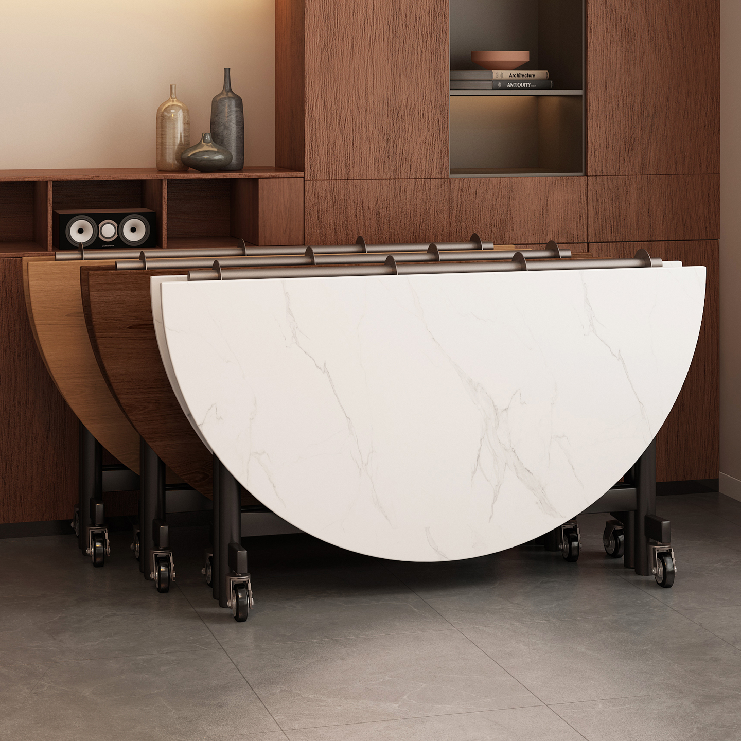 可折叠移动餐桌多人聚餐超强承重