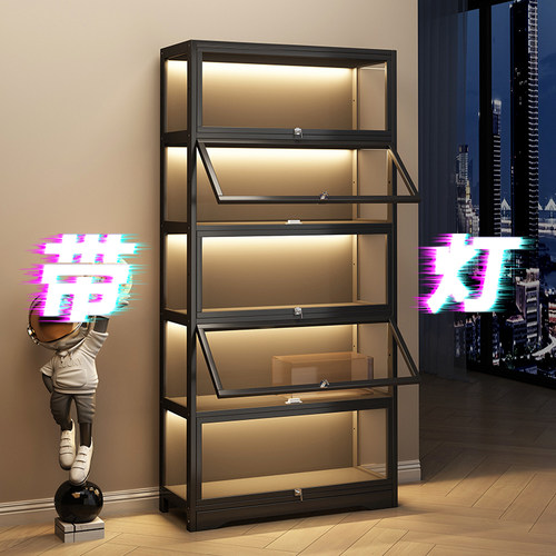 黑色透明模型亚克力展示柜