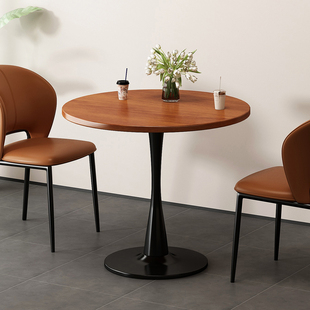 商用洽谈桌商务接待区公司待客休闲桌谈判桌休息奶茶店阳台小圆桌