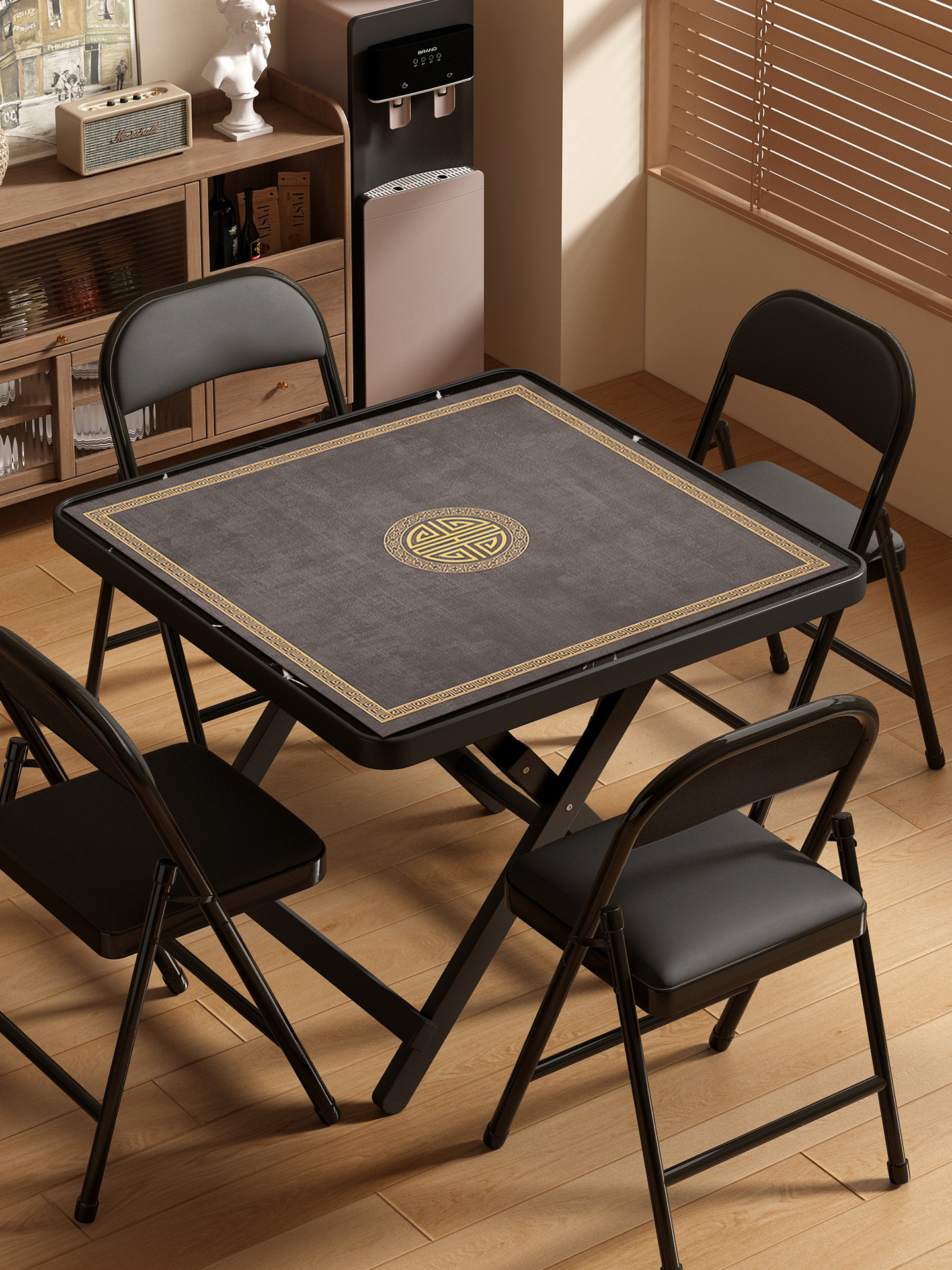 可折叠麻将桌家用掼蛋桌手搓两用餐桌简易棋牌桌便携式吃饭四方桌