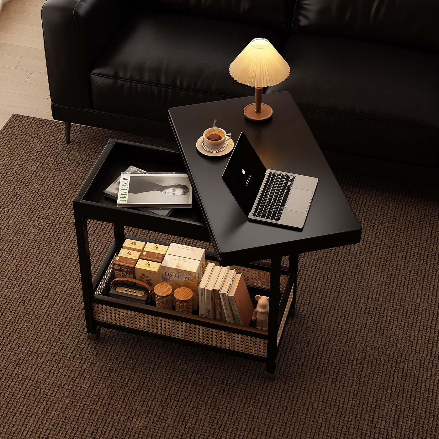 折叠茶几客厅家用茶桌可移动升降轻奢高级感实木边几沙发边柜侧柜,住宅家具,茶几,淘宝优惠券,粉丝福利购,淘宝优惠卷