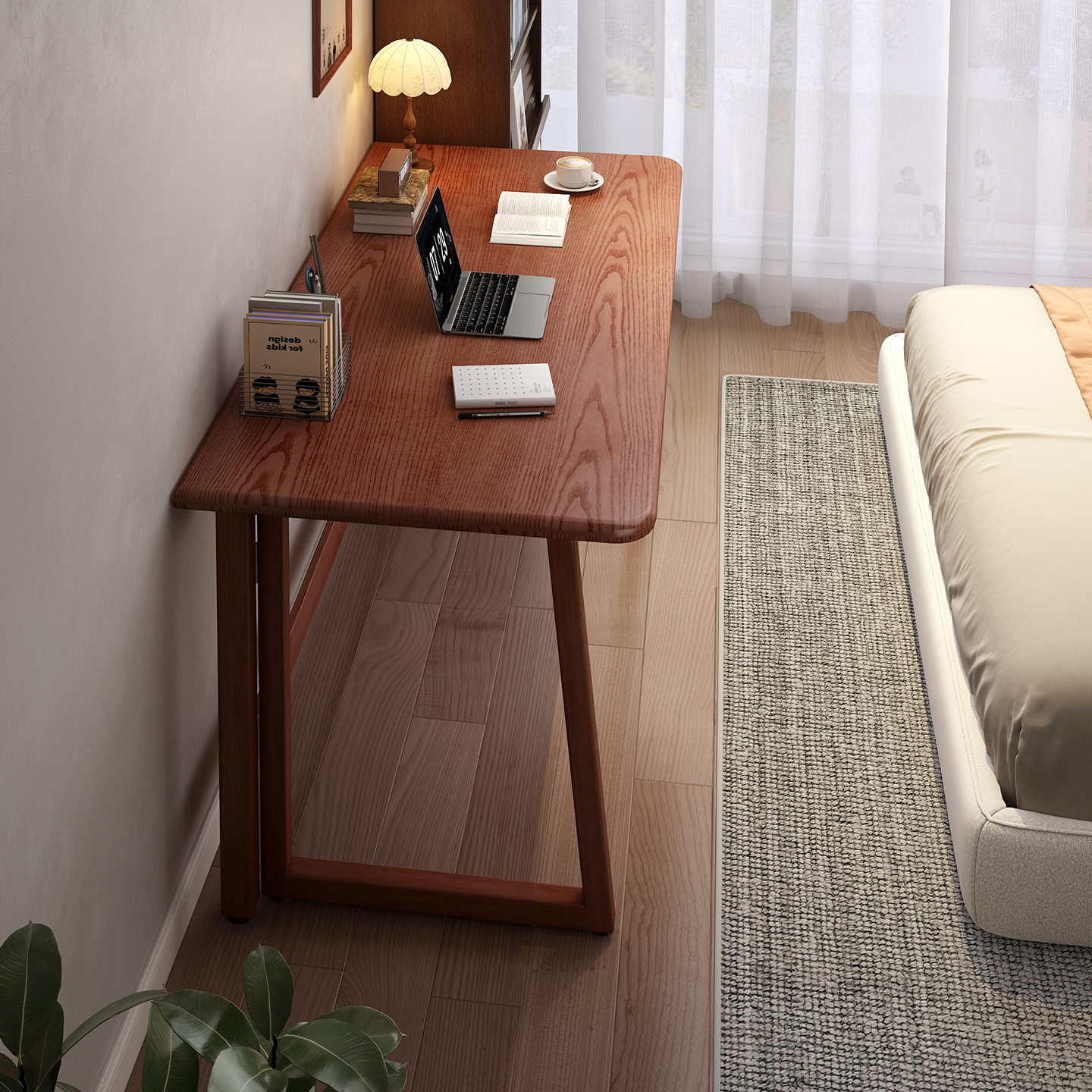 承诺【送货上门】免安装折叠书桌