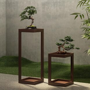 花台2025新款 室内花盆展示架 置物架阳台实木中式 花架子客厅落地式