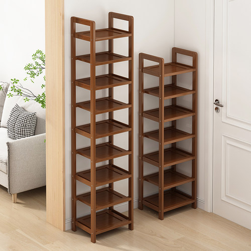 简约经济型自由拼接楠竹小型鞋架