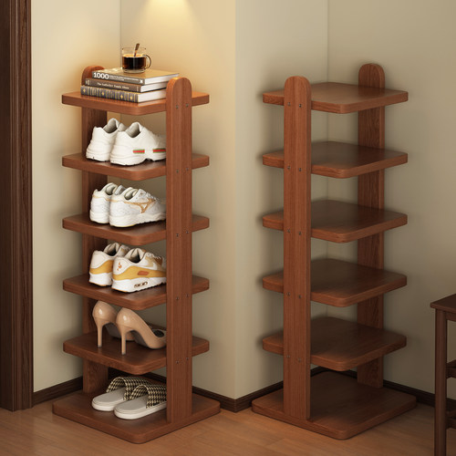 实木加厚超稳不晃超强承重窄鞋架