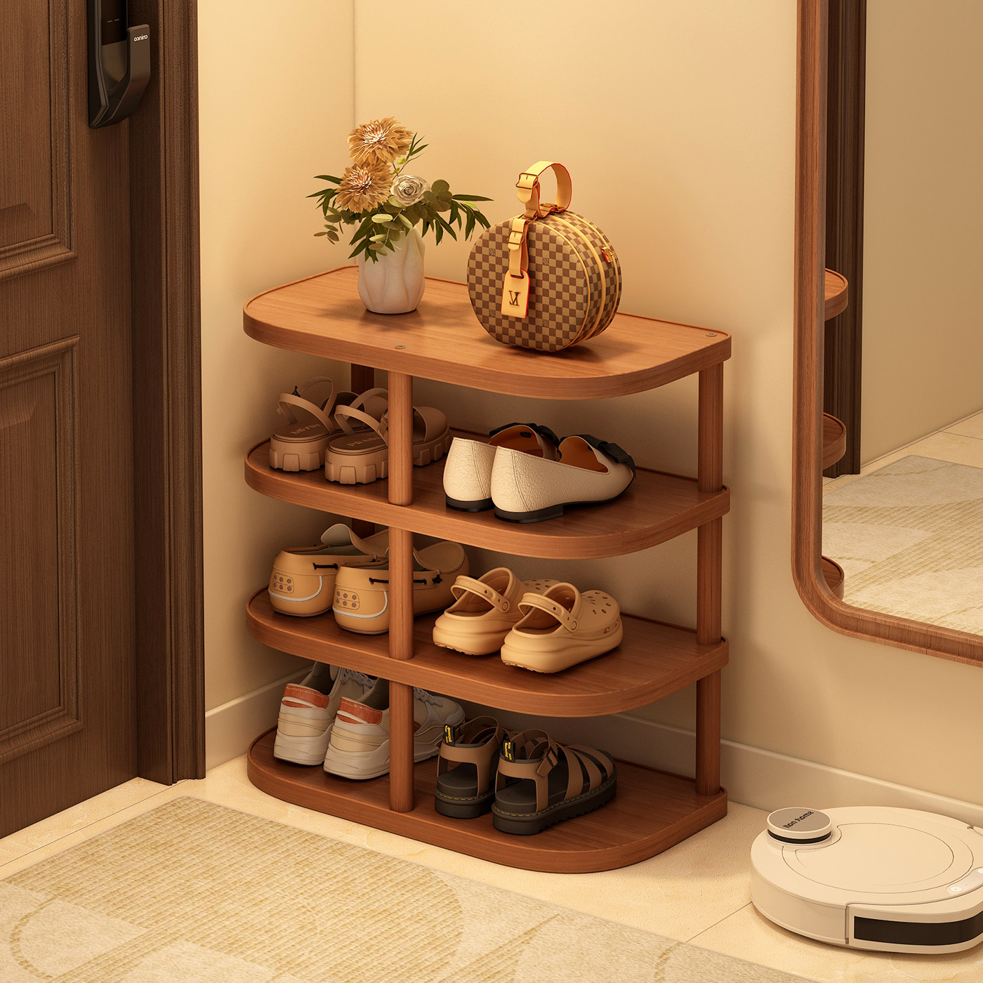 简易鞋架小窄门口多层家用小型鞋柜室内不占地方角落鞋子收纳架子,住宅家具,鞋架,淘宝优惠券,粉丝福利购,淘宝优惠卷