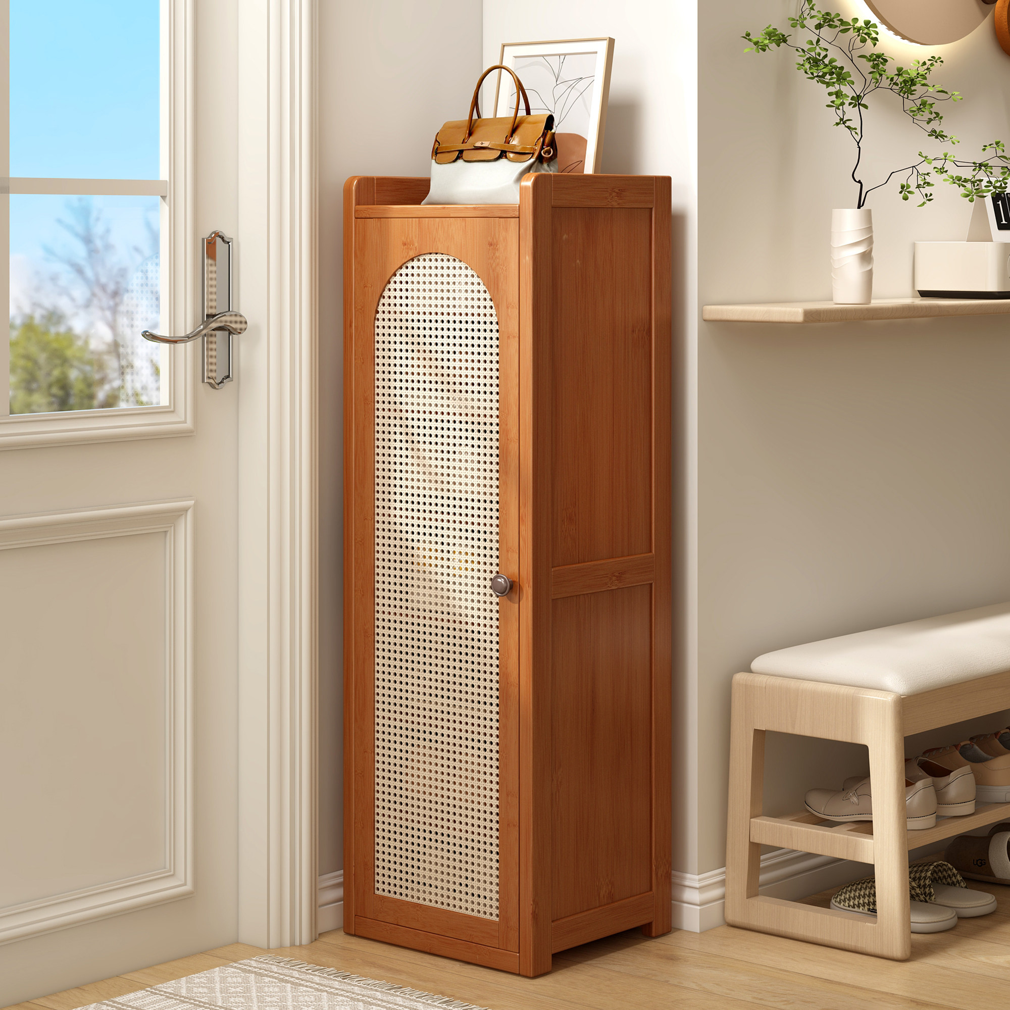 鞋柜家用门口小窄鞋架出租房用入户门简易鞋子收纳柜小户型玄关柜,住宅家具,鞋柜,淘宝优惠券,粉丝福利购,淘宝优惠卷