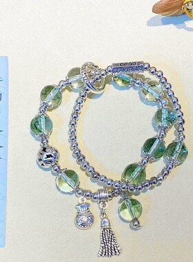 新中式古风手作串珠手链女生手串男小众设计情侣款手持生日礼物