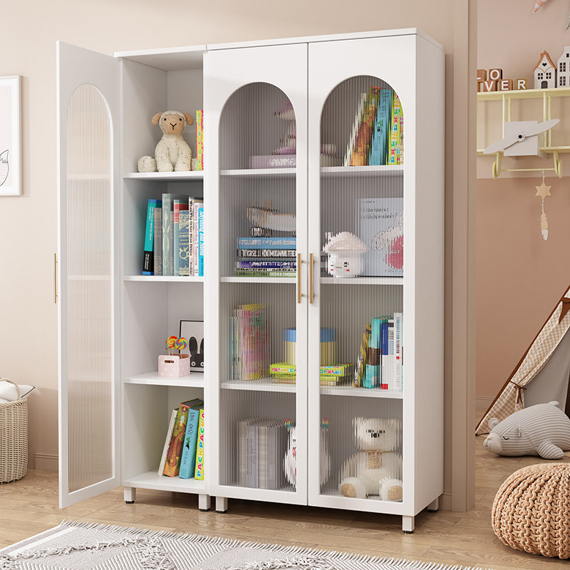 简易书柜带玻璃门自由组合书橱家用书架多功能储物柜书房落地书架|msdalam kategori perabot kediaman, kabinet, rak buku, rak buku Single - dari Buy2taobao.com untuk memberikan perkhidmatan ejen Taobao profesional membeli