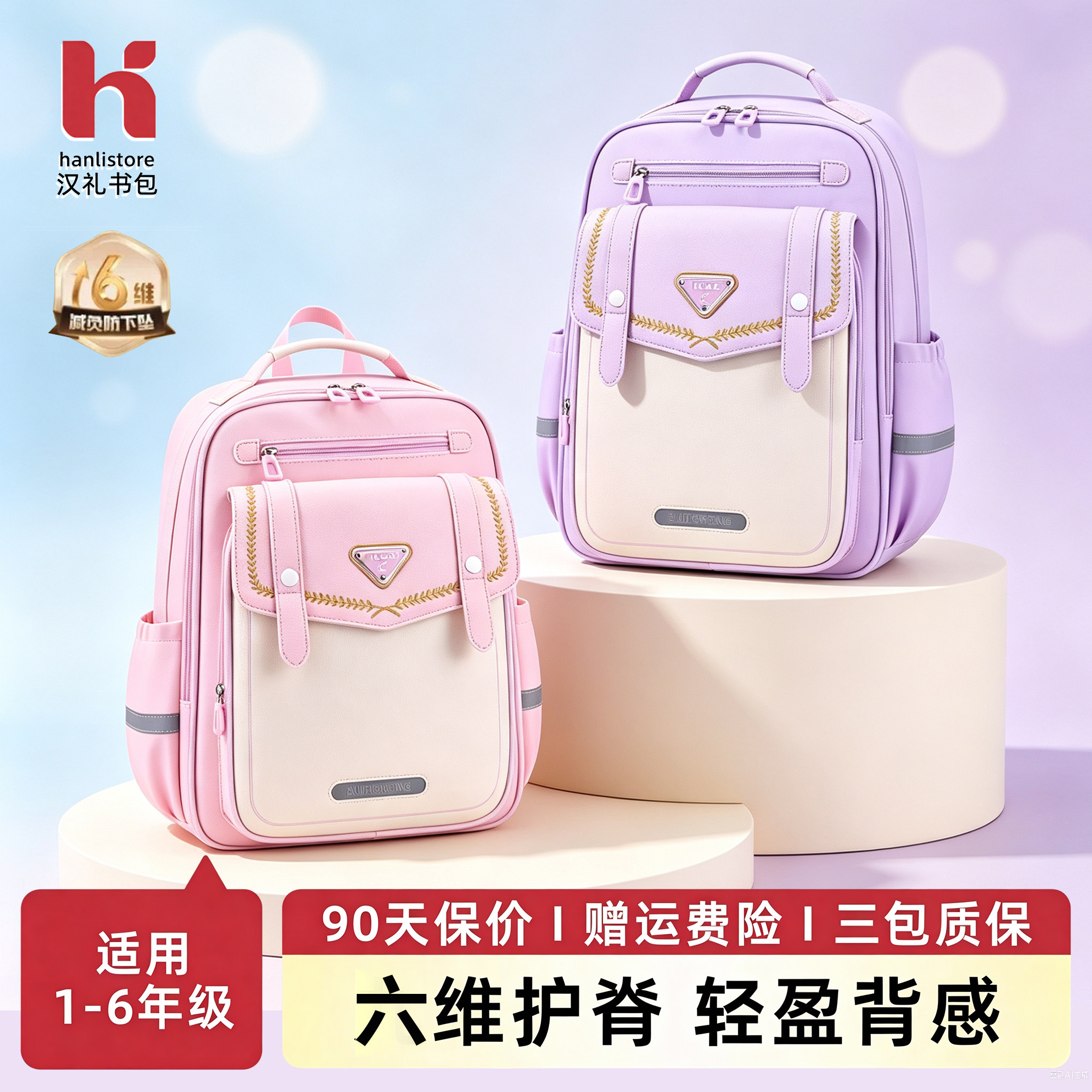 HanLIstore小学生男女护脊书包