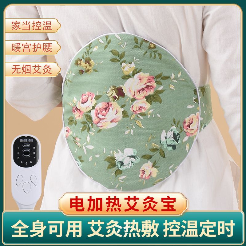 艾灸宝电加热艾绒护腰带家用暖肚子腰腹部熏蒸仪艾草理疗包热敷袋