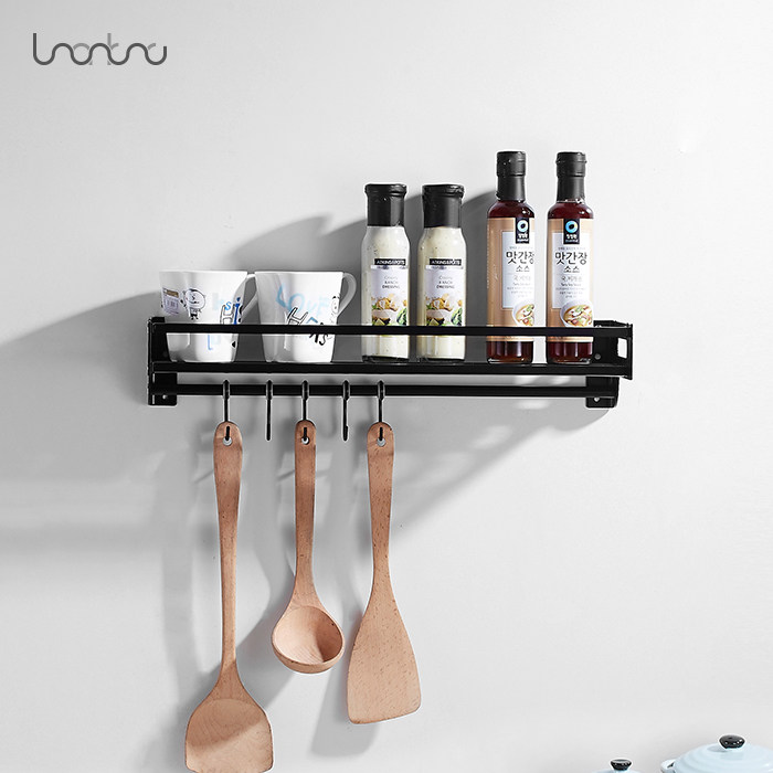 厨房黑色微波炉架304不锈钢调味收纳架子烤箱电饭锅烤箱用品收纳|ruв категории награду материалов, кухня, на кухне висит, стойка - от Buy2taobao.com для оказания профессиональной услуги покупки агента Taobao