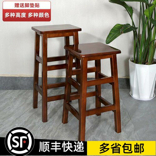 厂家全实木多用途各种高度酒吧椅