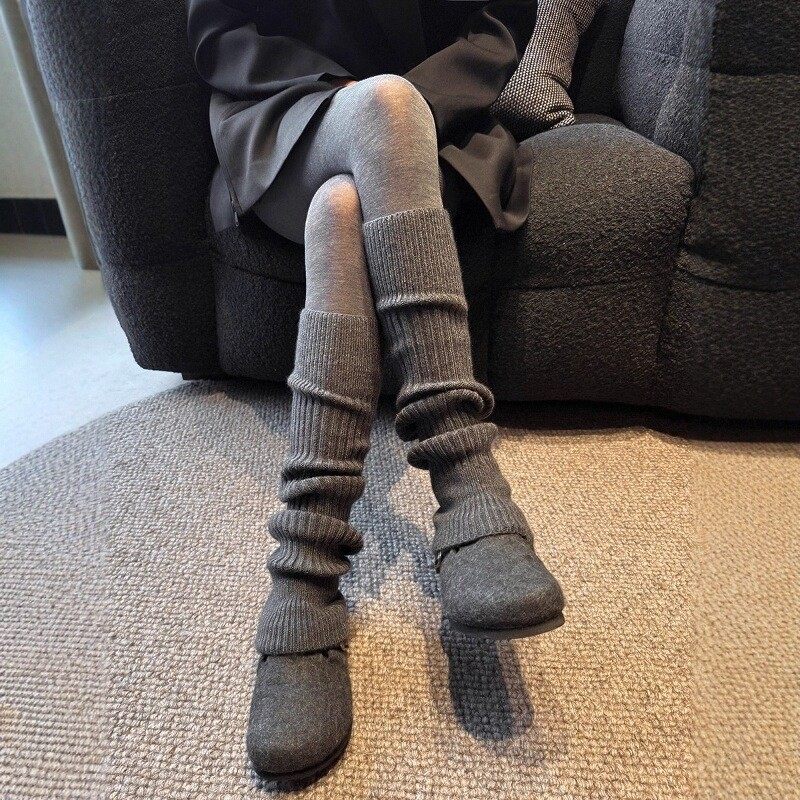 灰色针织jk袜套袜子女微喇秋冬保暖羊绒小腿堆堆袜Lolita辣妹腿套,女士内衣/男士内衣/家居服,连裤袜/打底袜,淘宝优惠券,粉丝福利购,淘宝优惠卷