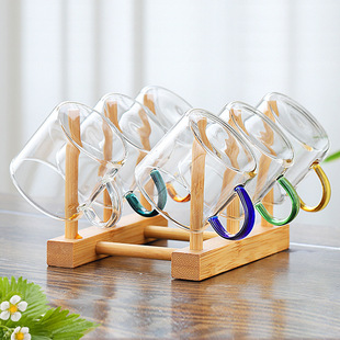 玻璃小茶杯耐高温加厚透明品茗杯子家用耐热功夫茶杯套装玻璃水杯