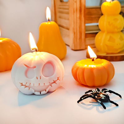 DIY Halloween Pumpkin Candle Mold Aromatherapy Gypsum Ornam