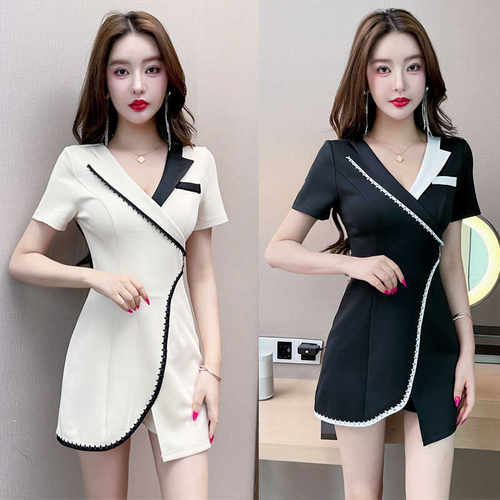 酒店上班前台遮肚高端工作服沐足