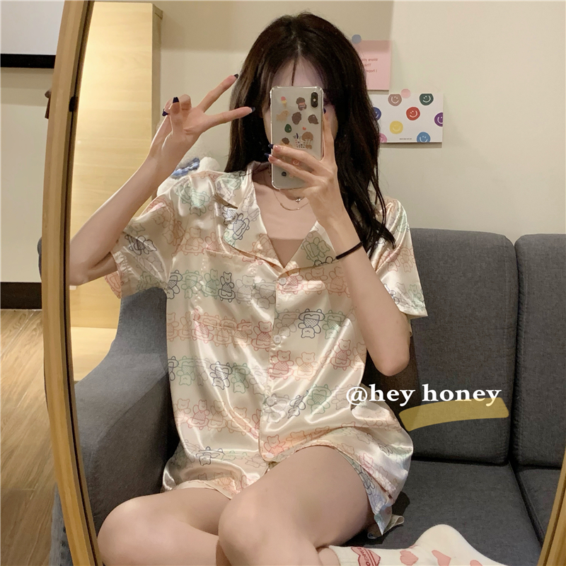 Real price cute cool comfortable pajamas home suit