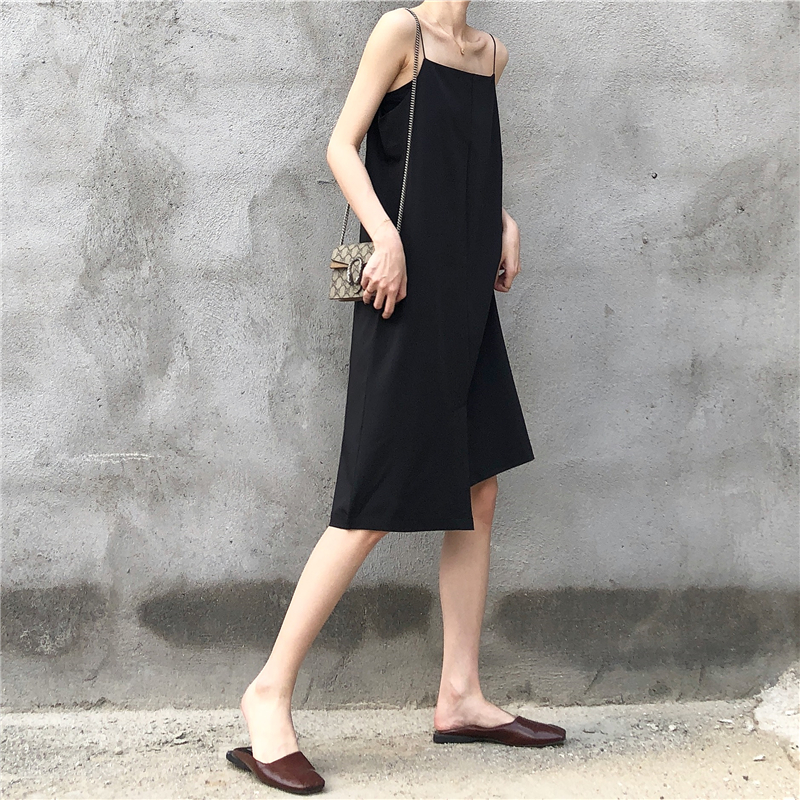 Real price self made simple wind thin sling irregular hem versatile sling with dress