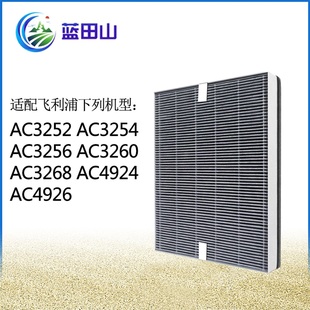 3260 3256 FY3137滤芯 3254 适配飞利浦空气净化器过滤网AC3252