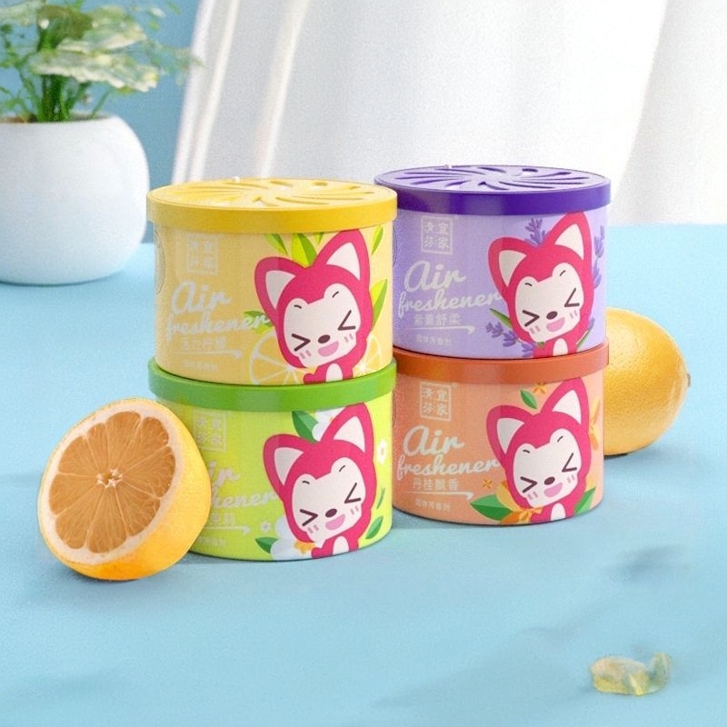 宜家清芬空气清新剂固体香膏室内车载香熏卫生间持久留香除臭异味