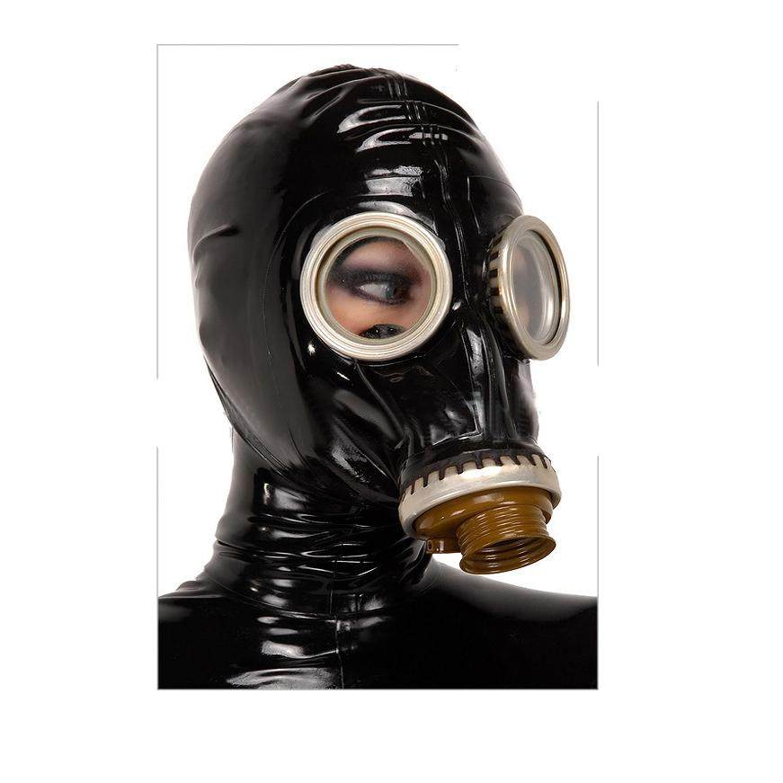乳胶头套 防毒面具 latex gas mask 定制