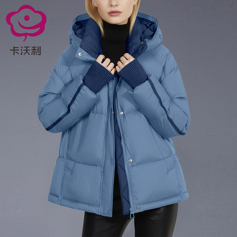 卡沃利气质设计感羽绒服