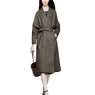 时尚百搭风衣女2026春装新款中长款韩版流行气质修身春秋外套过膝