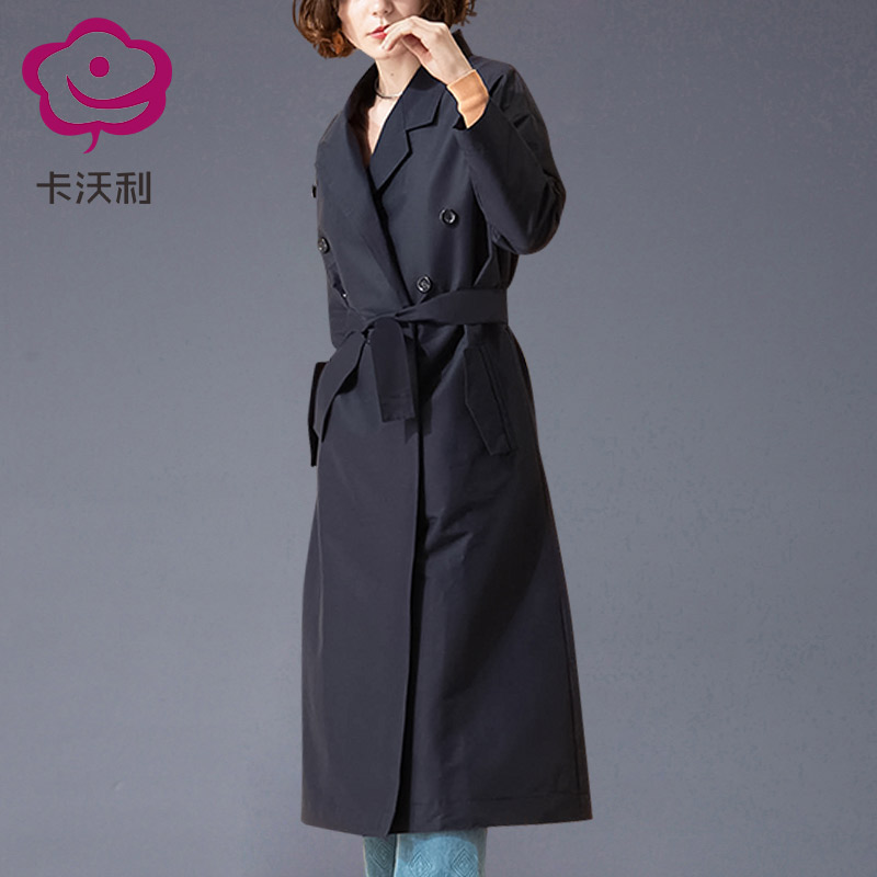 时尚气质风衣2025新款春款韩版新品修身显瘦垂感春秋外套女中长款