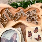 彩泥模具蝴蝶做蛋杯DIY粘土创意切模玩具手工材料烘焙工具小块