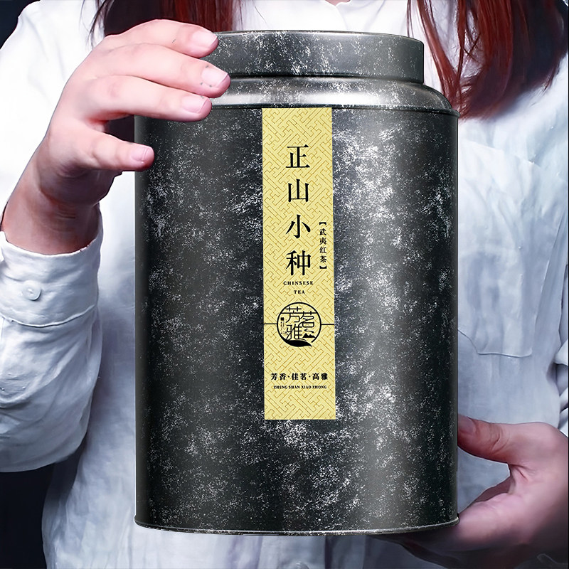 正山小种红茶木桶装500g图片