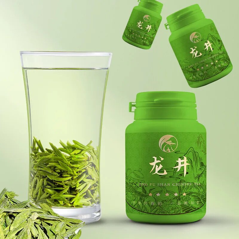 正宗杭州龙井明前头采嫩芽绿茶豆香型罐装10g
