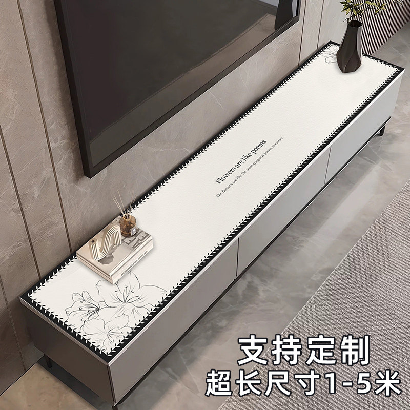 新款电视柜台面保护垫餐边柜桌布图片