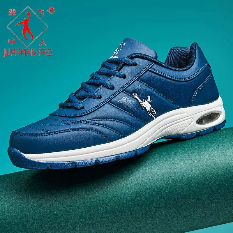 乔丹格兰新款男鞋秋季皮面运动鞋学生减震厚底跑鞋户外运动休闲鞋