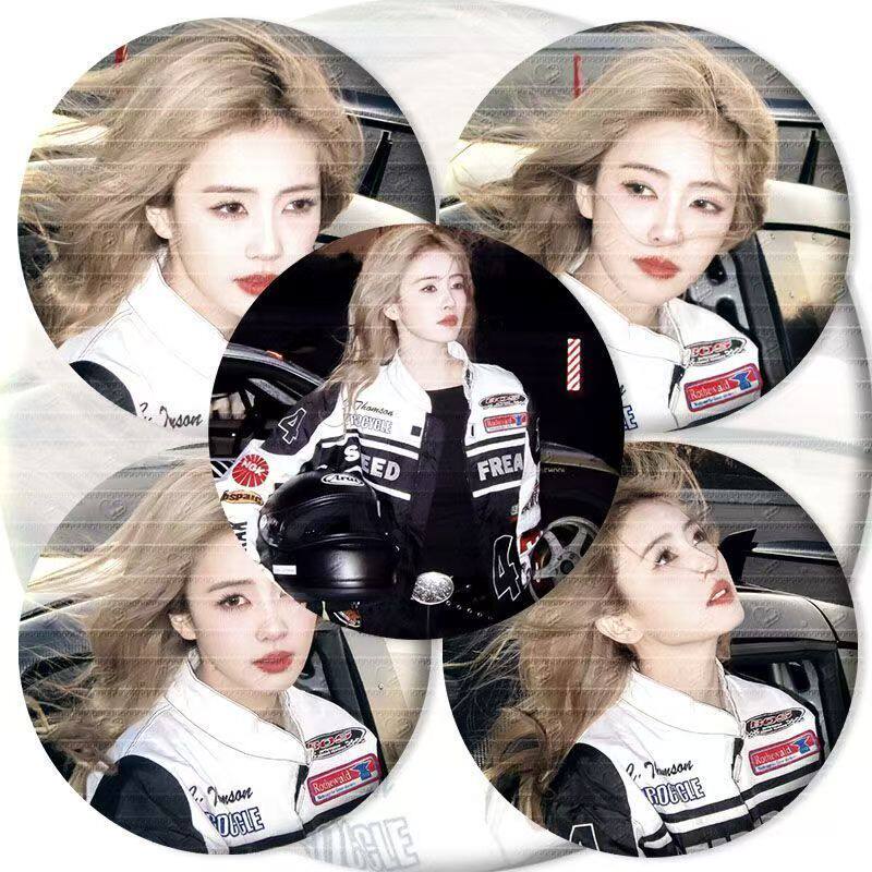 白鹿周边帅气赛车服应援徽章 挂件胸针演唱会痛包马口铁 吧唧礼物