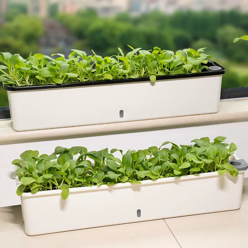 加长窄边阳台种菜盆长方形花槽蔬菜种植专用箱窗台种花葱懒人神器